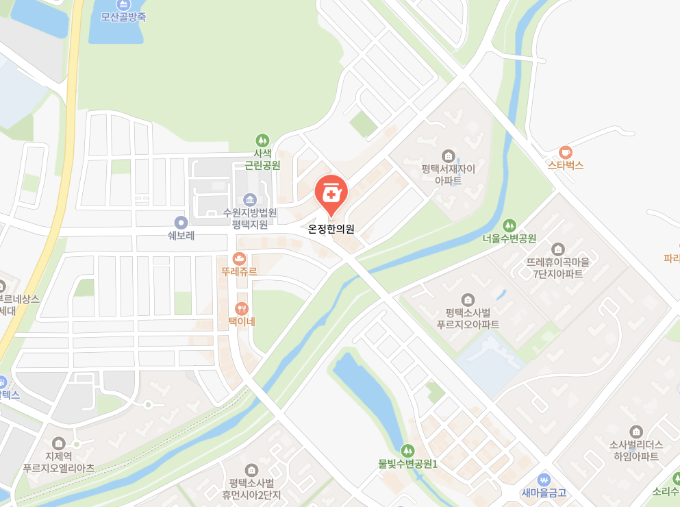 온정 한의원 위치 지도
